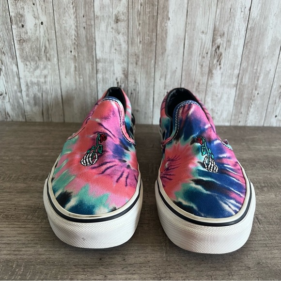 Vans Grateful Dead Tie Dye Slip On Sneakers 8.5 - Picture 3 of 6